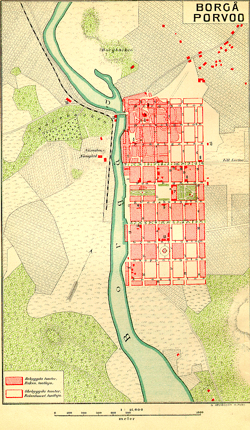 Suomen kaupunkien karttoja 1902.